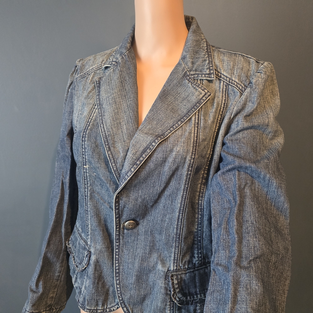 Tommy Hilfiger Blue Jean Blazer Jacket